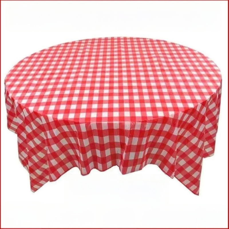 Μίας χρήσης τραπεζομάντιλο από πλαστικό, μάρκα Qi lu, καρό μοτίβο, ορθογώνιο σχήμα, INS στυλ