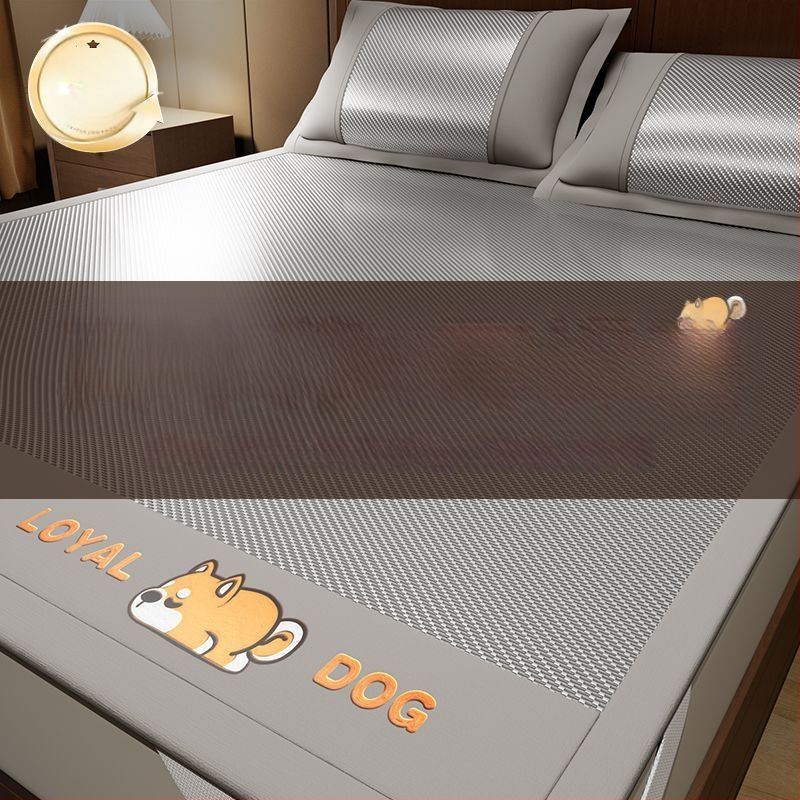 Must Buy Trīsdaļu vasaras paklāju komplekts ar izšuvumiem, Ķīniešu stils, viskozes šķiedra / ice silk