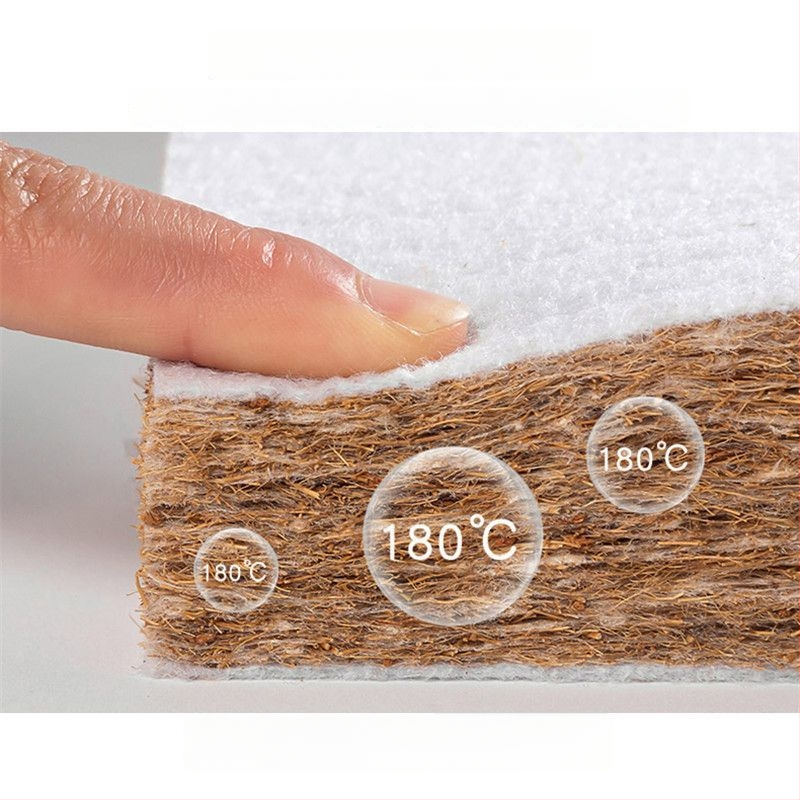 Madrac za bebe od prirodnih kokosovih vlakana 3E, navlaka od 100% pamuka, pogodan za krevetić širine 0,9 m, za novorođenčad i djecu