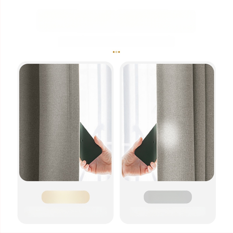 Poliester aizkari ar pilnīgu aizklāšanu, japāņu stila koka graudu dizains, piemērots viesnīcām un dzīvokļiem; siltumizolācija un saules aizsardzība, warp knitting ražojums, gatavs uzstādīšanai