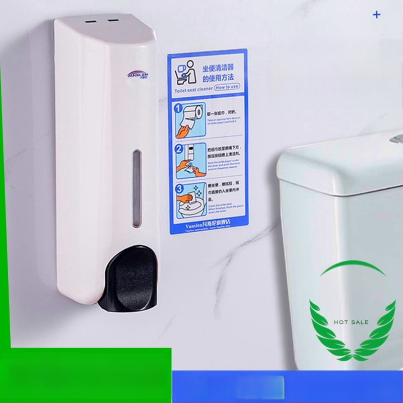Uređaj za dezinfekciju poklopca WC-a, plastično kućište, lakirani završetak, moderan minimalistički dizajn, ručna aktivacija