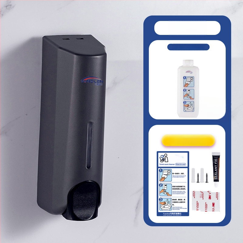 Uređaj za dezinfekciju poklopca WC-a, plastično kućište, lakirani završetak, moderan minimalistički dizajn, ručna aktivacija