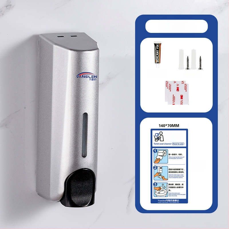 Uređaj za dezinfekciju poklopca WC-a, plastično kućište, lakirani završetak, moderan minimalistički dizajn, ručna aktivacija