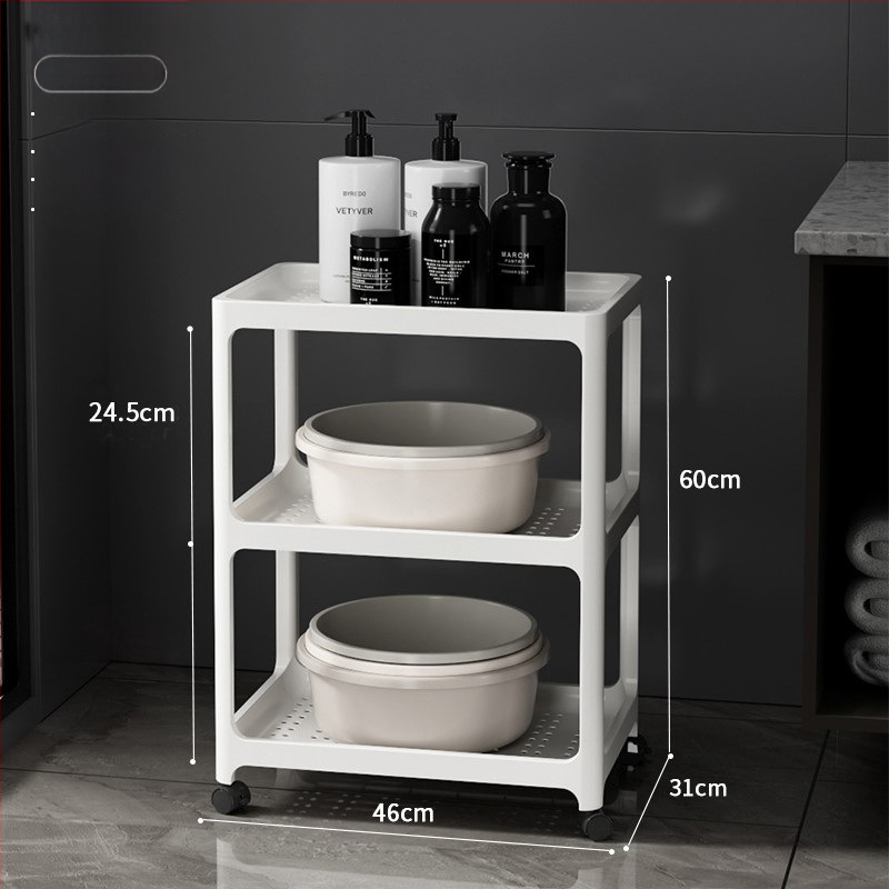 Шкаф за баня за съхранение, пластмасов, матова повърхност, модел 1763, товар 7,5 кг на рафт, модерен минималистичен стил