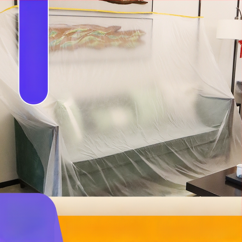 Film protecție praf îmbunătățit pentru uz casnic, folie PE pentru renovări, acoperire mobilier, utilizare unică, procesare personalizată, stil Modern Simplu