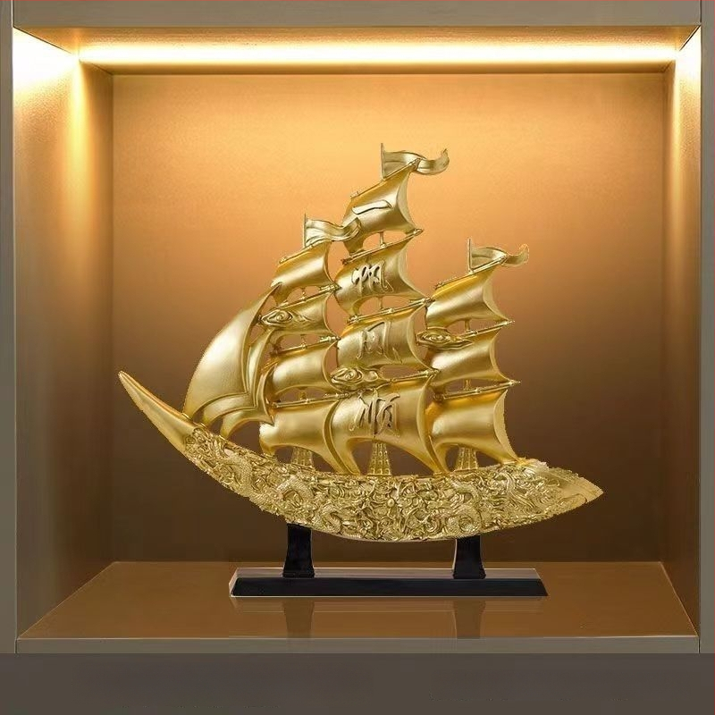 Декоративна фигура от смола в китайски стил за офис и хол – бизнес подарък