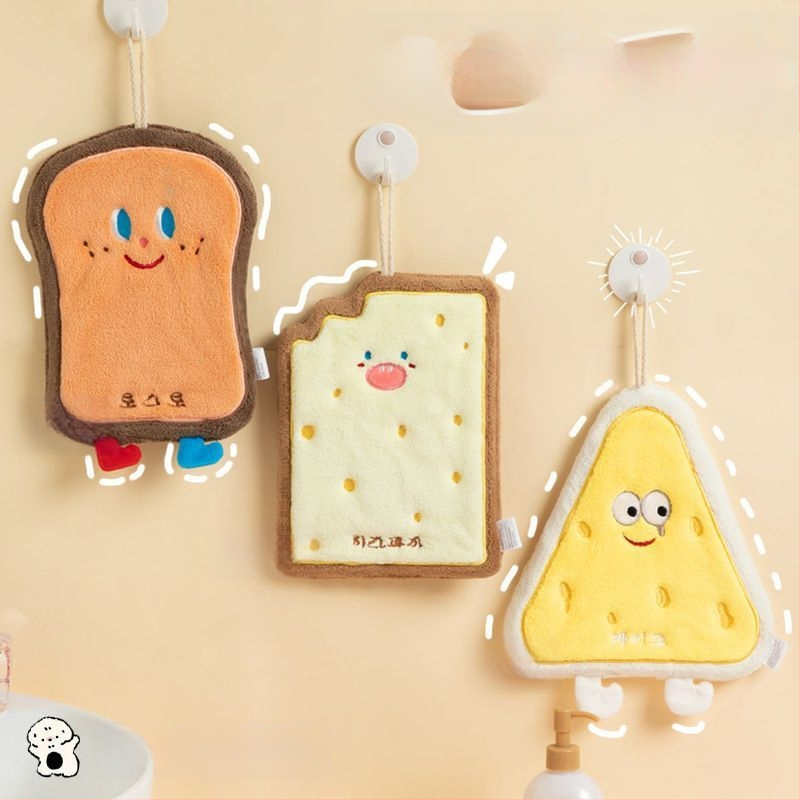 Ručná utierka na ruky s visiacim dizajnom, roztomilá, savá z coral fleece, 32 vlákien, 50–80 g, do kúpeľne a do kuchyne