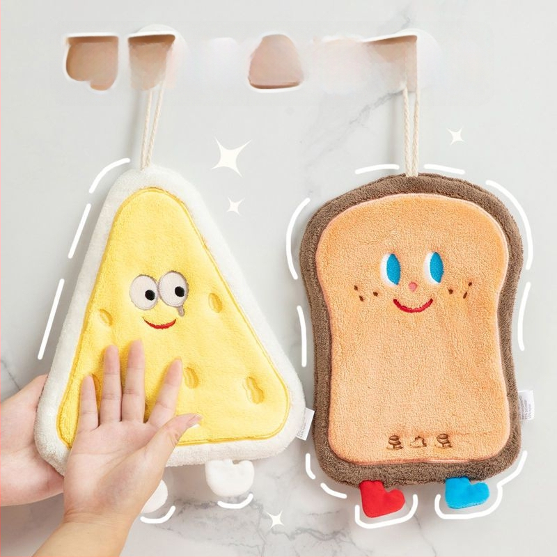 Ručná utierka na ruky s visiacim dizajnom, roztomilá, savá z coral fleece, 32 vlákien, 50–80 g, do kúpeľne a do kuchyne