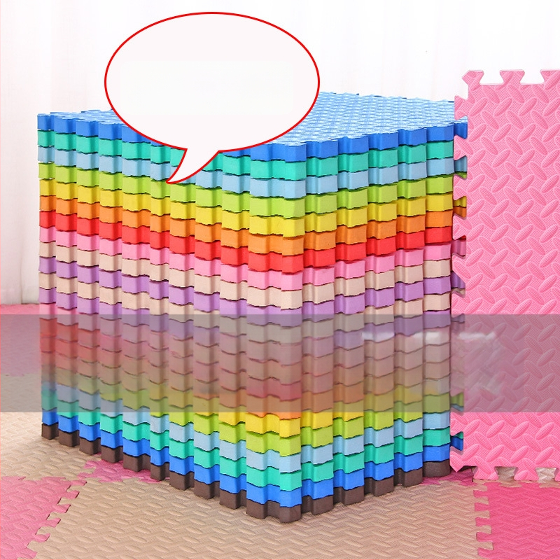 Detská puzzle podlahová matrica z EVA peny, štvorcový tvar, hrúbka 2,5 cm, čistenie vodou, do obývačky