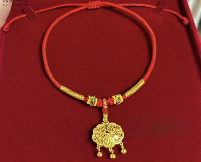 Detské náhrdelníky z nite, ručne pletený, etnický štýl, golierový reťaz, predĺženie 11 cm a viac