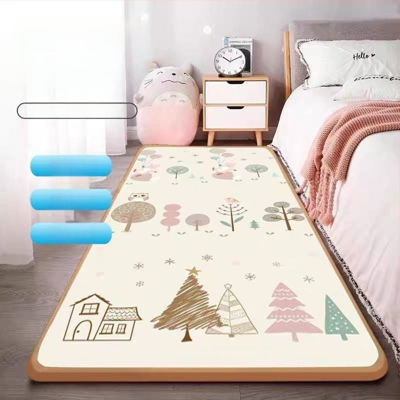 Детски мат за пълзене - памучен, модерен стил, за всекидневна, спалня и балкон