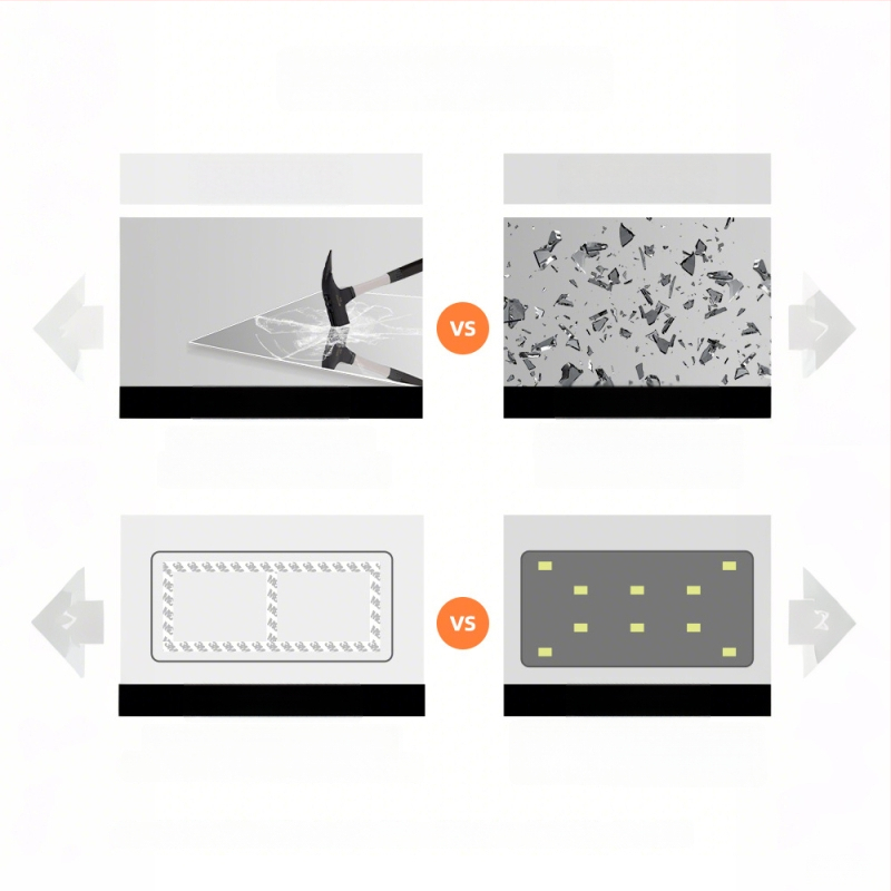 Senfu ολόσωμος καθρέφτης χωρίς πλαίσιο, μοντέρνο στυλ, κατασκευασμένος σύμφωνα με τα σχέδια