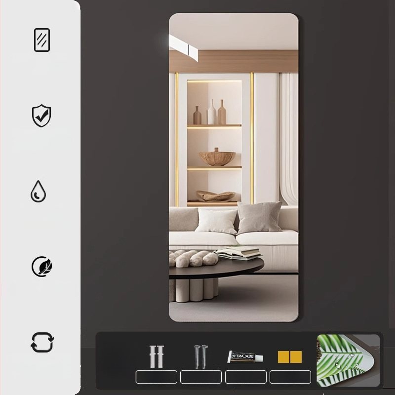 Senfu ολόσωμος καθρέφτης χωρίς πλαίσιο, μοντέρνο στυλ, κατασκευασμένος σύμφωνα με τα σχέδια