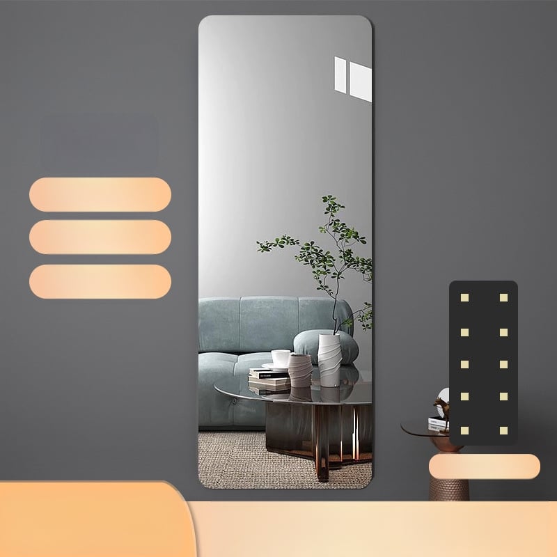 Ολόσωμο καθρέφτης τοίχου με αυτοκόλλητη τοποθέτηση, ακρυλικό, οικιακή ευκρίνεια HD, μοντέρνο στυλ απλότητας; Μάρκα Unique; Υλικό πλαισίου: Άλλο; Μοντέλο: Άλλο