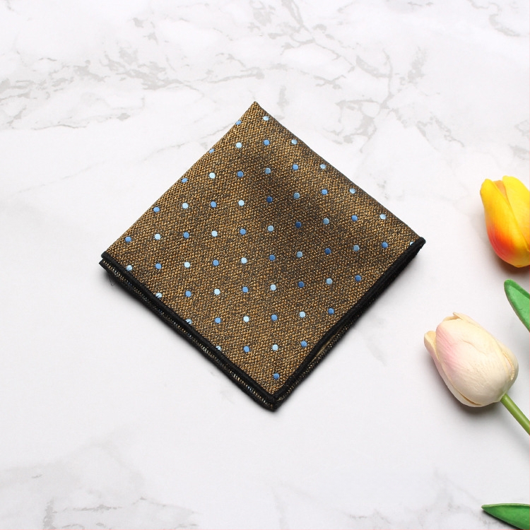 Vyrų kišeninė servetėlė – madingas stilius, poliesteris, džakardo audinys, raštas: taškeliai, dryželiai, lapai