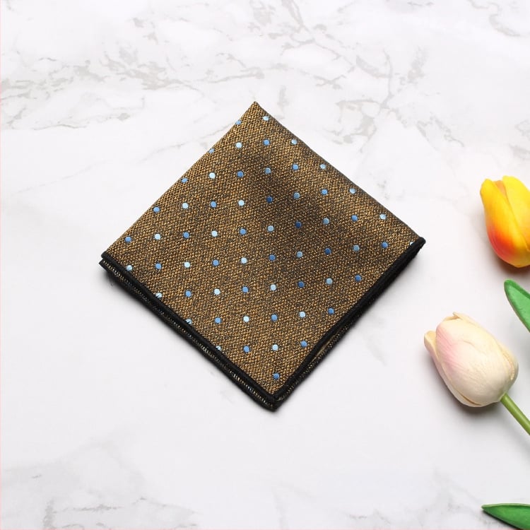 Vyrų kišeninė servetėlė – madingas stilius, poliesteris, džakardo audinys, raštas: taškeliai, dryželiai, lapai