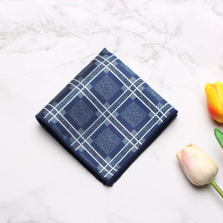 Vyrų kišeninė servetėlė – madingas stilius, poliesteris, džakardo audinys, raštas: taškeliai, dryželiai, lapai