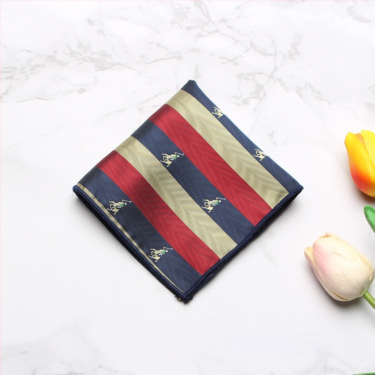 Vyrų kišeninė servetėlė – madingas stilius, poliesteris, džakardo audinys, raštas: taškeliai, dryželiai, lapai