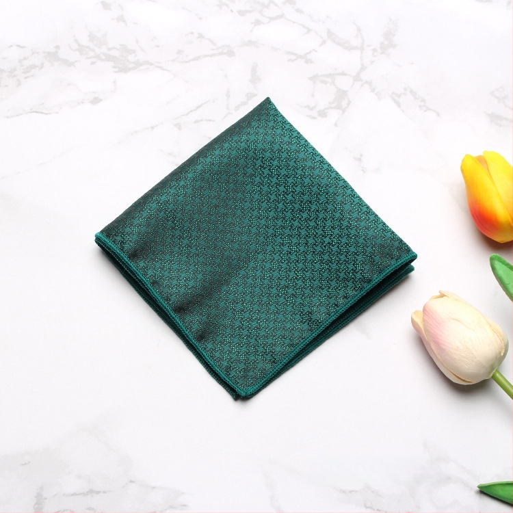 Vyrų kišeninė servetėlė – madingas stilius, poliesteris, džakardo audinys, raštas: taškeliai, dryželiai, lapai