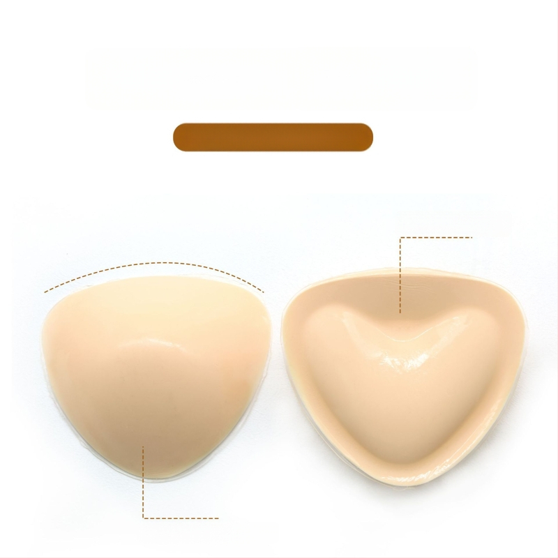 MISS&HUA Tankesnė trikampė krūtinės pagalvėlė, Lipnus putų įdėklas push-up efektui, Nematomas po maudymosi kostiumėliu ir apatine apranga