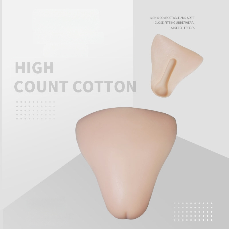 Silikoninis Cross-Dressing įdėklas vyrams – žiedo lapo forma, nematomas, storis, 2022 m. pavasaris