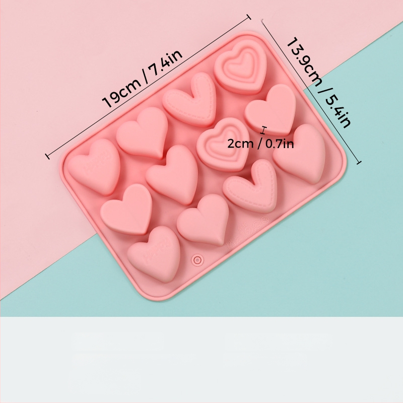 Silikonska forma za mousse sa srcolikim oblikom, model JSC379
