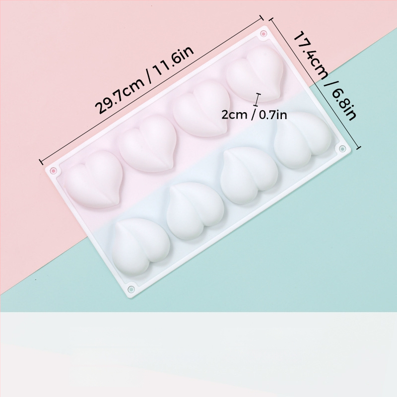 Silikonska forma za mousse sa srcolikim oblikom, model JSC379