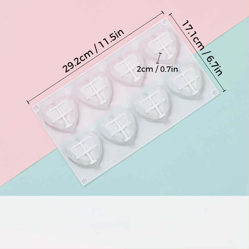 Silikonska forma za mousse sa srcolikim oblikom, model JSC379