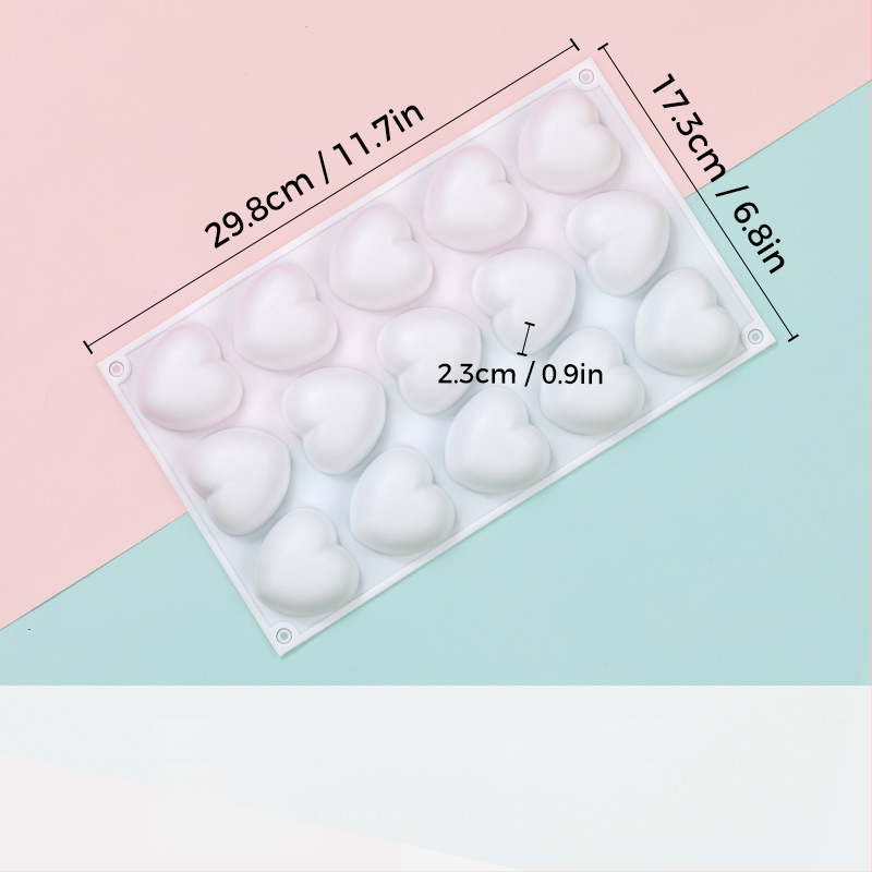 Silikonska forma za mousse sa srcolikim oblikom, model JSC379