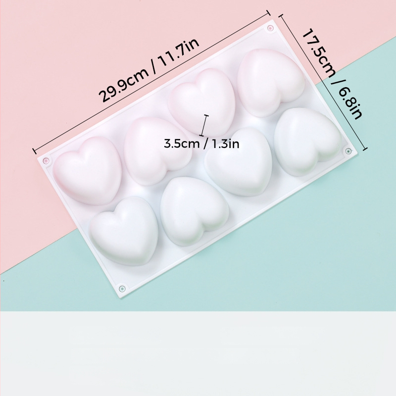 Silikonska forma za mousse sa srcolikim oblikom, model JSC379