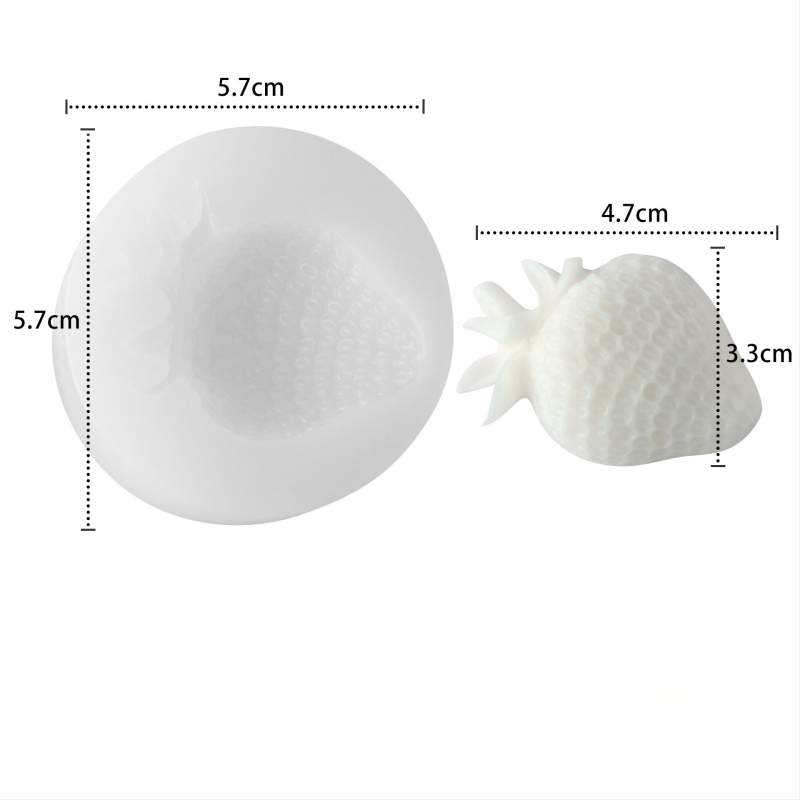 Kalup za kolače od silikona – nepravilan oblik, voćna serija – za aromatične svijeće