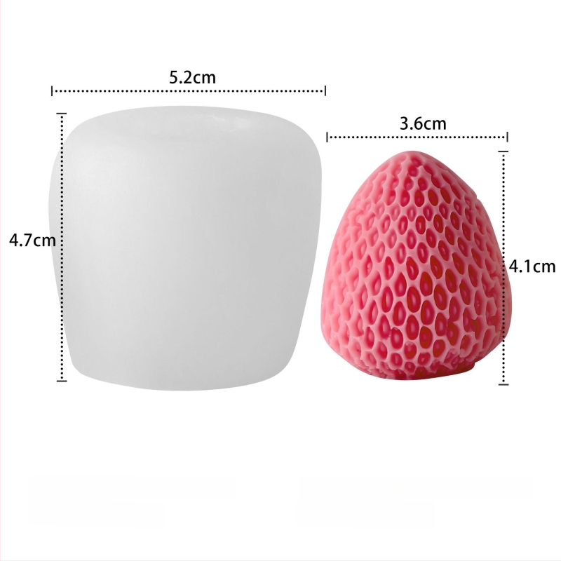 Kalup za kolače od silikona – nepravilan oblik, voćna serija – za aromatične svijeće