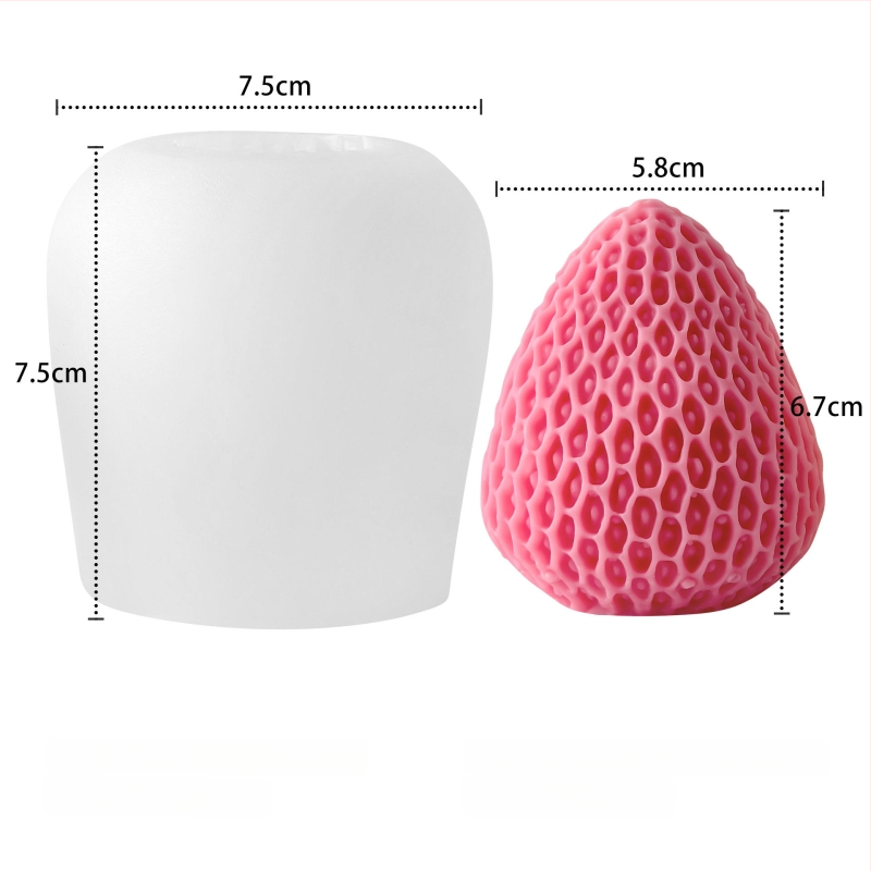 Kalup za kolače od silikona – nepravilan oblik, voćna serija – za aromatične svijeće