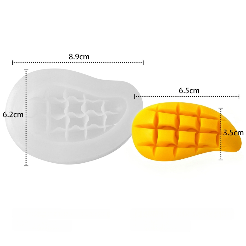 Kalup za kolače od silikona – nepravilan oblik, voćna serija – za aromatične svijeće