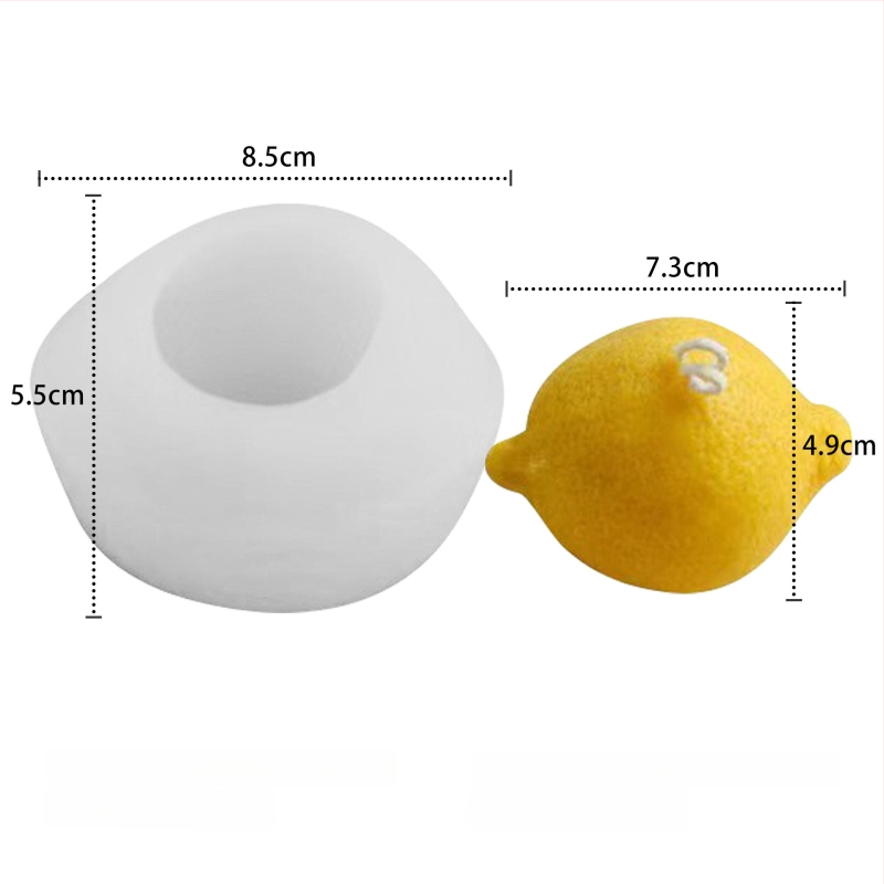 Kalup za kolače od silikona – nepravilan oblik, voćna serija – za aromatične svijeće