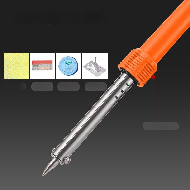 Állítható hőmérsékletű, nagy teljesítményű elektromos forrasztó készlet rozsdamentes acélból, alkalmas csatlakozók és vezetékek forrasztására