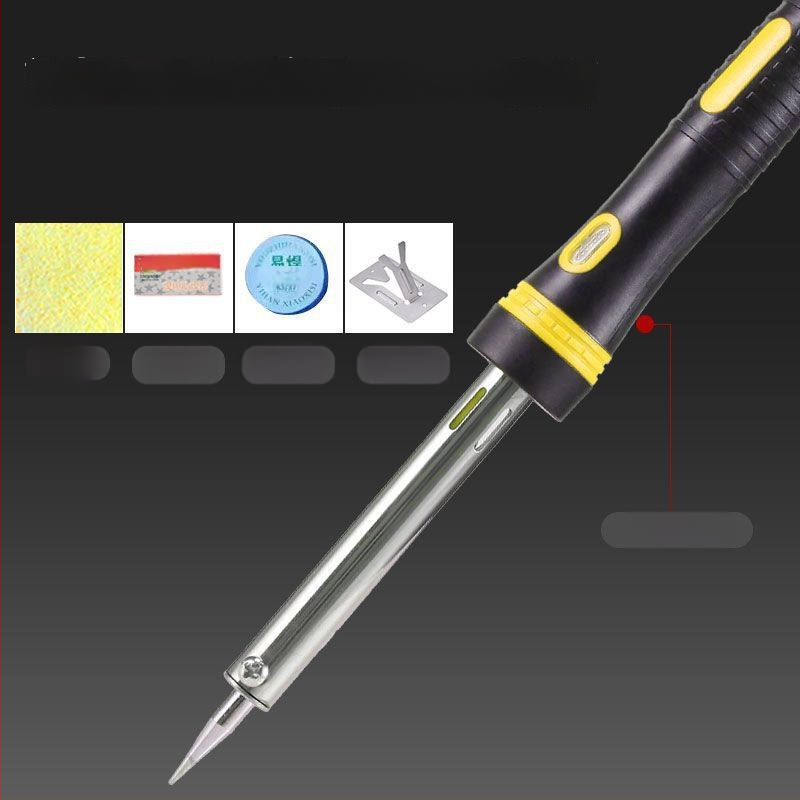 Állítható hőmérsékletű, nagy teljesítményű elektromos forrasztó készlet rozsdamentes acélból, alkalmas csatlakozók és vezetékek forrasztására