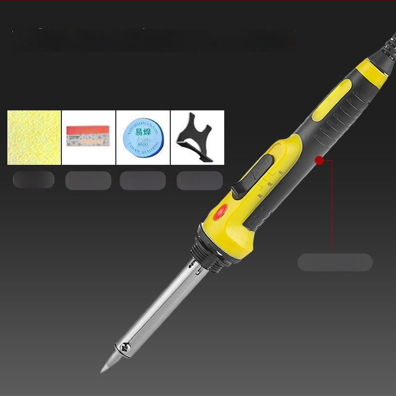 Állítható hőmérsékletű, nagy teljesítményű elektromos forrasztó készlet rozsdamentes acélból, alkalmas csatlakozók és vezetékek forrasztására