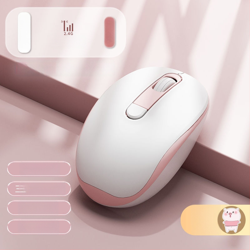 Tyli laidinė optinė pelė USB, 2 mygtukai