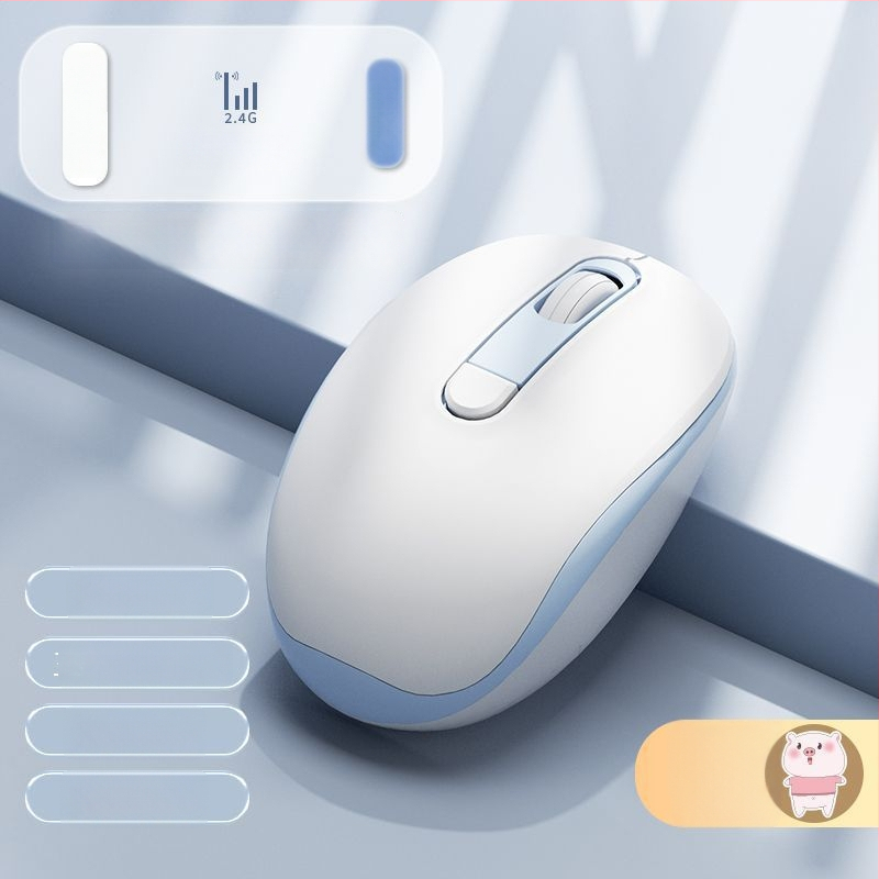 Tyli laidinė optinė pelė USB, 2 mygtukai