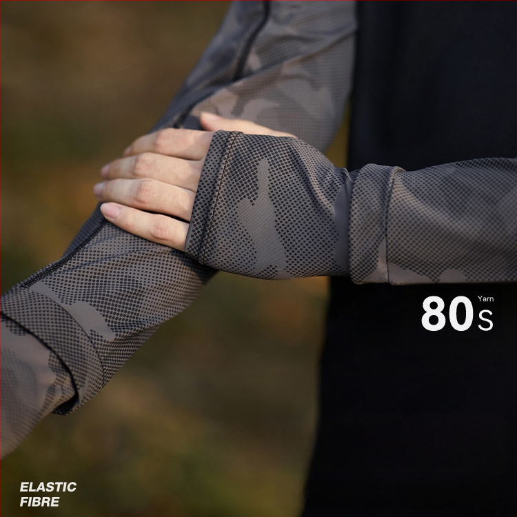 Dviračio rankos užvalkalai iš Ice Silk – kvėpuojantys, UV apsauga, laisvas kirpimas, poliesterio audinys