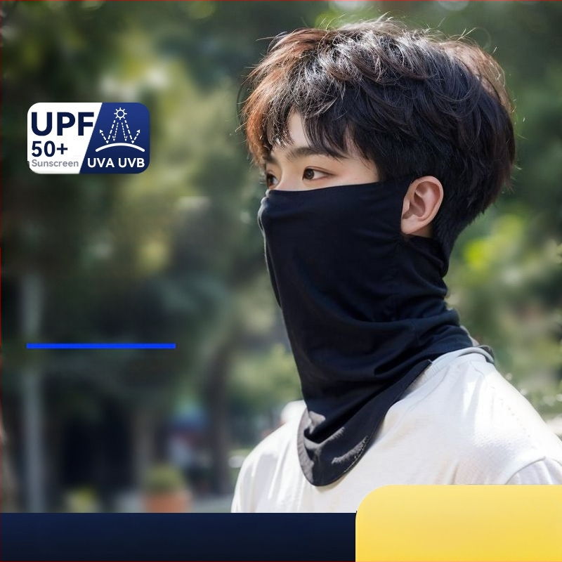 Unisex veido kaukė nuo saulės, kvėpuojantis nailono audinys, UV apsauga, pilnas veido uždengimas, 2025 m. pavasaris