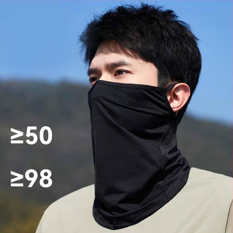 Unisex veido kaukė nuo saulės, kvėpuojantis nailono audinys, UV apsauga, pilnas veido uždengimas, 2025 m. pavasaris