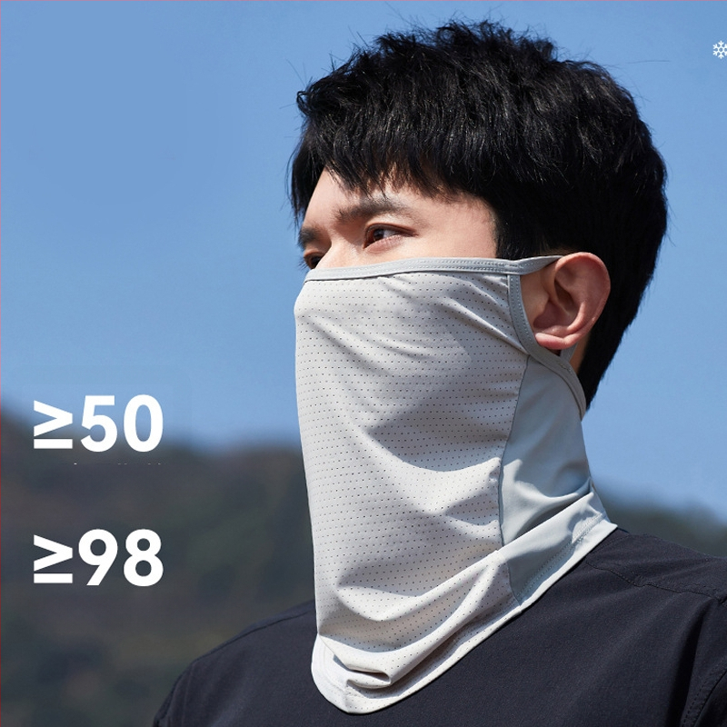 Unisex veido kaukė nuo saulės, kvėpuojantis nailono audinys, UV apsauga, pilnas veido uždengimas, 2025 m. pavasaris