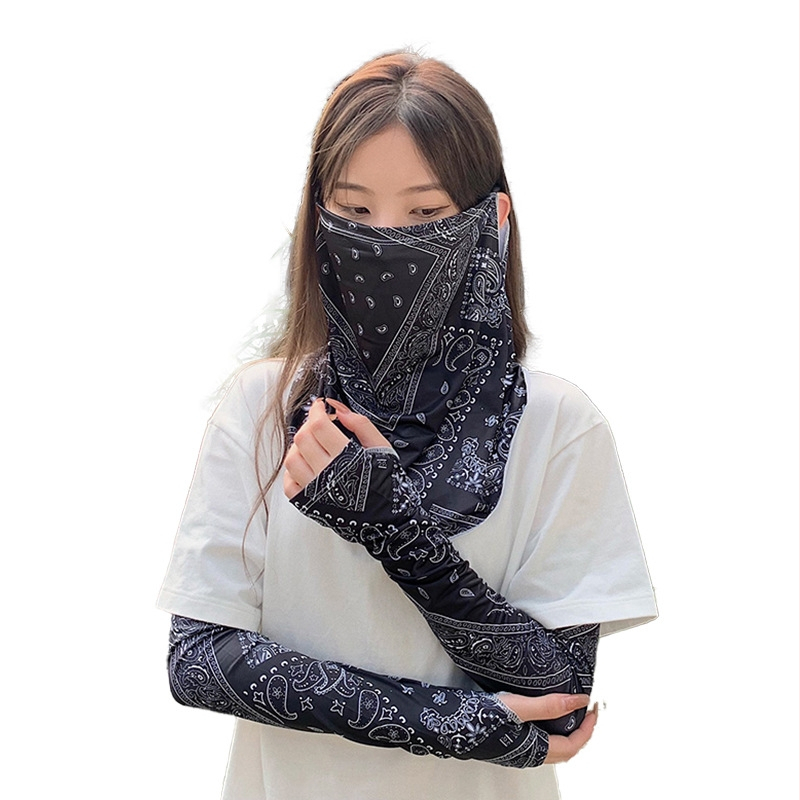 Dviejų dalių UV Ice Silk rankovių komplektas – kvėpuojantis, saulės apsauga, dulkių atsparumas, Ice Silk audinys, poliesteris 51–60%