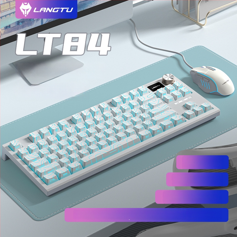 LT84 laidinis mechaninis klaviatūros ir pelės rinkinys — USB, skaitmeninė klaviatūra