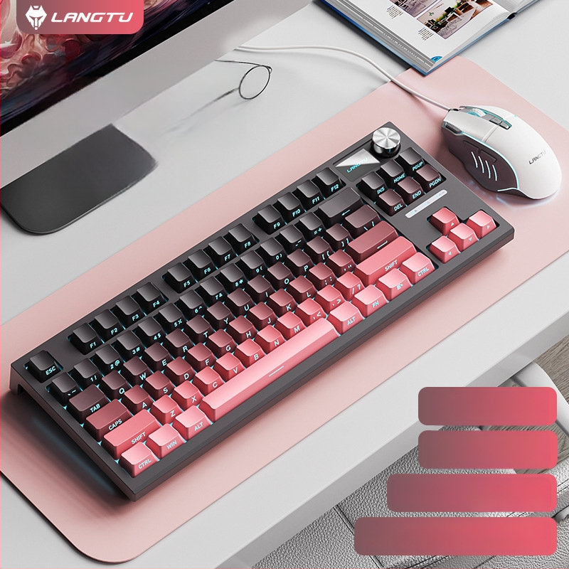 LT84 laidinis mechaninės klaviatūros ir pelės rinkinys, skaitmeninė klaviatūra, USB