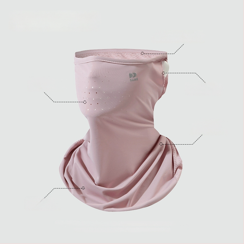 Veido kaukė su UV apsauga iš poliesterio, kvėpuojanti, greitai džiūsta, pilnas veido apsaugos lauko važiavimams