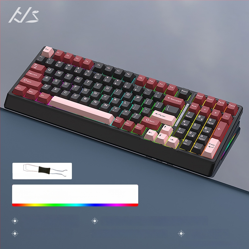 Black Snake YG98 mechaninė klaviatūros komplektas su RGB apšvietimu, laidinis, >98 klavišų, mechaniniai jungikliai