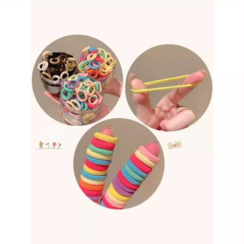 Bērnu matu elastīgā lente, maiga pret matiem, salds apaļš stils, pavasaris 2025